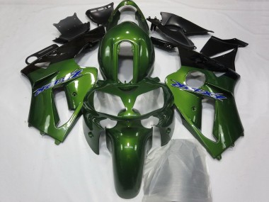 Carénages Moto Kawasaki ZX12R 2002-2006 - Vert Foncé Noir Bleu Abordables