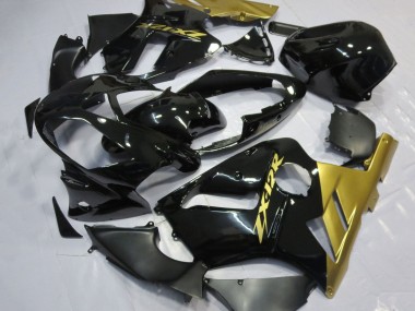 Carénages Moto Kawasaki ZX12R 2002-2006 - Noir Brillant Or Abordables
