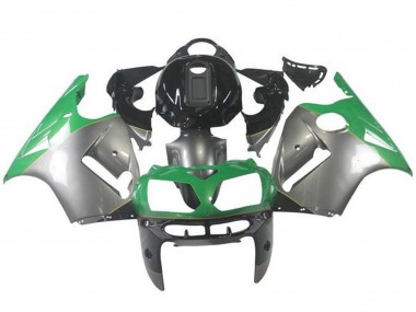 Carénages Moto Kawasaki ZX12R 2002-2006 - Argent Vert Noir Abordables