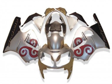 Carénages Moto Kawasaki ZX12R 2002-2006 - Argent Rouge Noir Abordables