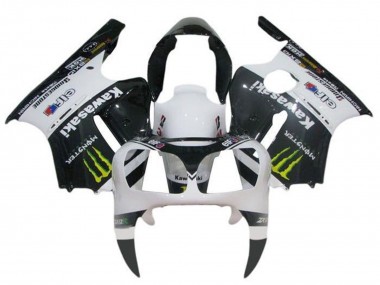 Carénages Moto Kawasaki ZX12R 2002-2006 - Blanc Noir Jaune Monstre Abordables
