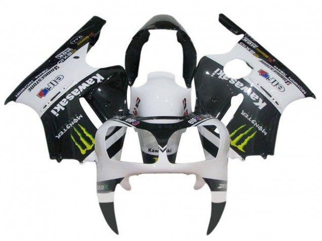 Carénages Moto Kawasaki ZX12R 2002-2006 - Blanc Noir Jaune Monstre