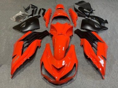Carénages Moto Kawasaki ZX14R ZZR1400 2006-2011 - Rouge Noir Mat Abordables