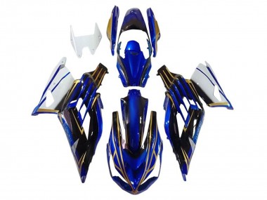 Carénages Moto Kawasaki ZX14R ZZR1400 2012-2024 - Blanc Or Bleu Noir Bande Abordables