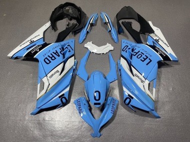 Carénages Moto Kawasaki EX300 2013-2024 - Blanc Bleu Noir Leopard Abordables