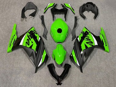 Carénages Moto Kawasaki EX300 2013-2024 - Vert Blanc Noir Abordables