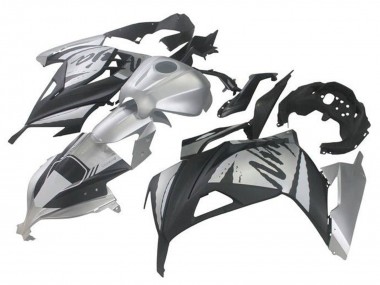 Carénages Moto Kawasaki EX300 2013-2024 - Argent Noir Abordables
