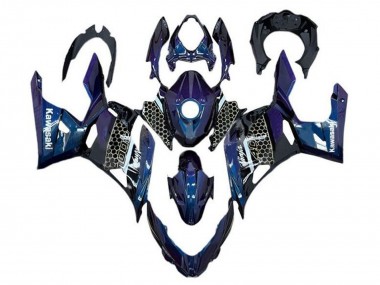 Carénages Moto Kawasaki Ninja 400 2018-2024 - Bleu Blanc Rayon de Miel Abordables