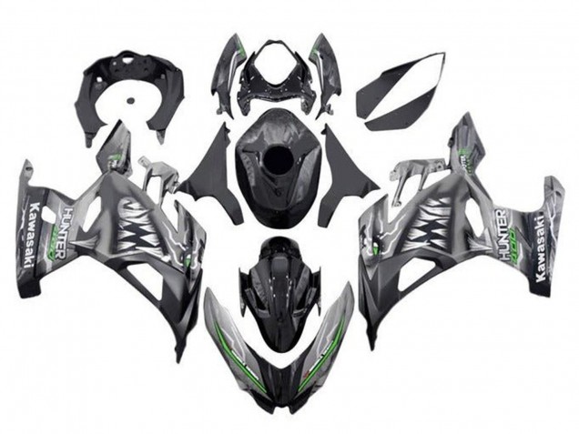 Carénages Moto Kawasaki Ninja 400 2018-2024 - Nardo Gris Noir Requin