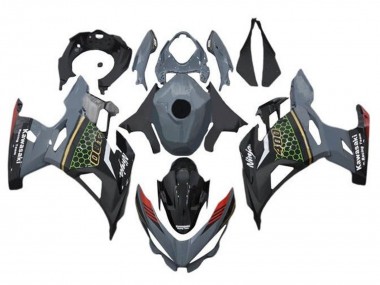 Carénages Moto Kawasaki Ninja 400 2018-2024 - Gris Noir Rouge Rayon de Miel Abordables