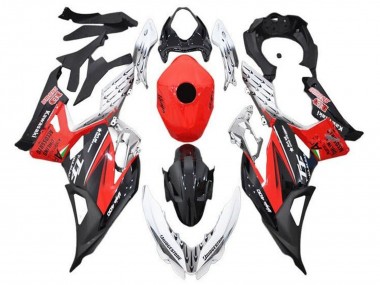 Carénages Moto Kawasaki Ninja 400 2018-2024 - Blanc Rouge Noir Abordables