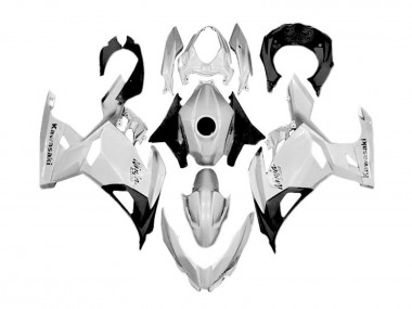 Carénages Moto Kawasaki Ninja 400 2018-2024 - Blanc Argent Noir Abordables