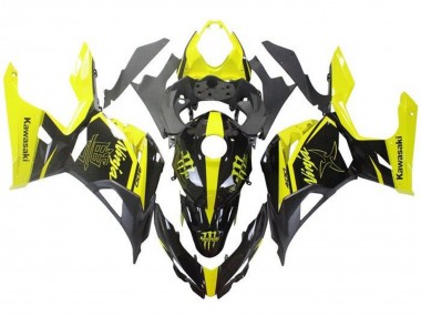 Carénages Moto Kawasaki Ninja 400 2018-2024 - Jaune Noir Monstre Abordables