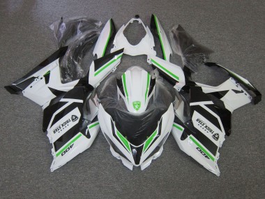 Carénages Moto Kawasaki Ninja 400 2018-2024 - Blanc Vert Noir Trick Star Abordables