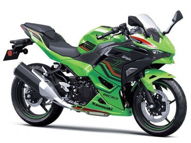 Carénages Moto Kawasaki Ninja 500 EX500R 2024-2025 - Vert Noir Rouge