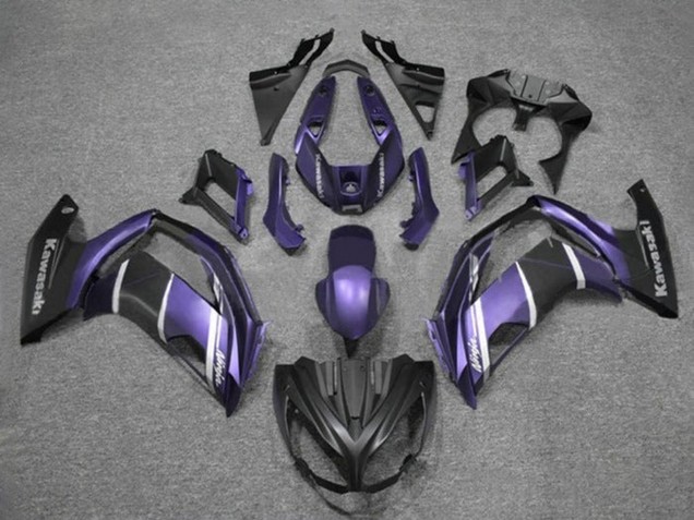 Carénages Moto Kawasaki Ninja 650 EX650 2012-2016 - Violet Argent Noir Mat