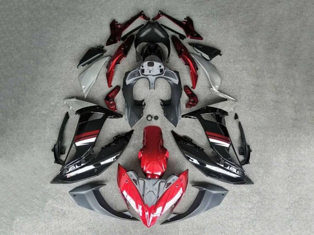 Carénages Moto Kawasaki Ninja 650 EX650 2017-2019 - Rouge Noir Blanc