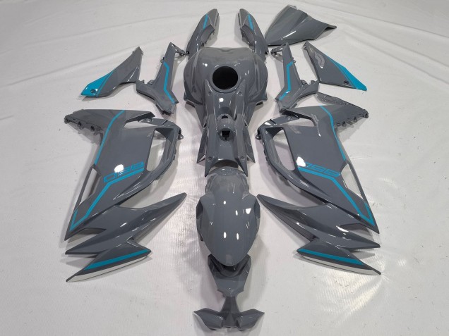 Carénages Moto Kawasaki Ninja 650 EX650 2020-2024 - Gris Bleu