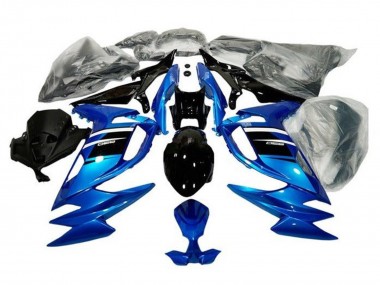 Carénages Moto Kawasaki Ninja 650 EX650 2020-2024 - Bleu Blanc Noir Abordables