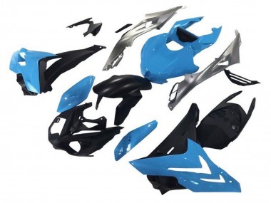 Carénages Moto BMW S1000R 2014-2016 - Bleu Argent Noir Mat Abordables