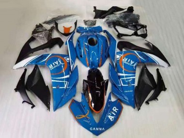 Carénages Moto Yamaha YZF R3 2015-2018 - Bleu Blanc Noir Orange Abordables