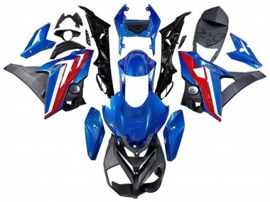 Carénages Moto BMW S1000RR 2015-2016 - Bleu Rouge Noir Abordables