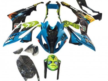 Carénages Moto BMW S1000RR 2015-2016 - Jaune Bleu Noir Requin Abordables