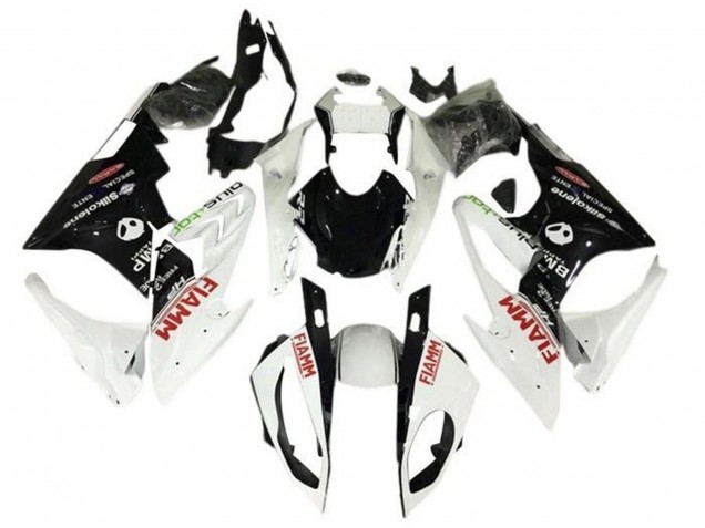 Carénages Moto BMW S1000RR 2015-2016 - Blanc Perle Noir Fiamm