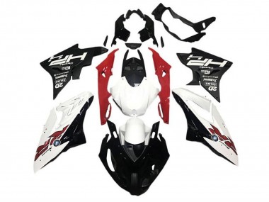 Carénages Moto BMW S1000RR 2015-2016 - Blanc Rouge Noir HP RR Abordables