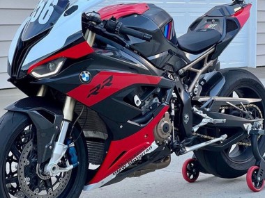 Carénages Moto BMW S1000RR 2019-2022 - Rouge Noir Blanc Abordables