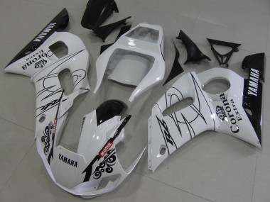Carénages Moto Yamaha YZF R6 1998-2002 - Blanc Noir Rouge Corona Motul Abordables