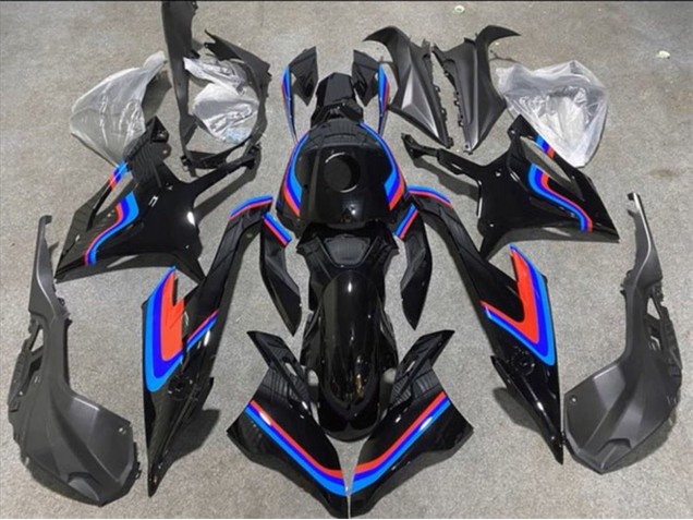 Carénages Moto BMW S1000RR 2019-2022 - Noir Bleu Rouge