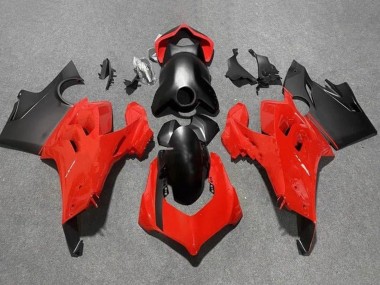 Carénages Moto Ducati Panigale V4 V4S 2020-2021 - Rouge Noir Mat Abordables