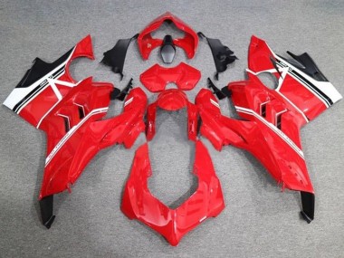 Carénages Moto Ducati Panigale V4 V4S 2020-2021 - Blanc Rouge Noir Brillant Bande Abordables