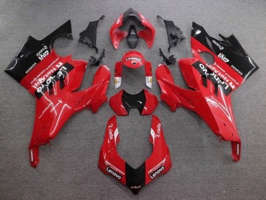 Carénages Moto Ducati Panigale V4 V4S 2020-2021 - Rouge Noir Brillant Lenovo Abordables