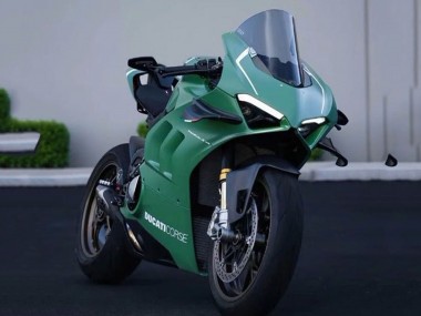 Carénages Moto Ducati Panigale V4 V4S 2020-2021 - Vert Mat Blanc Abordables
