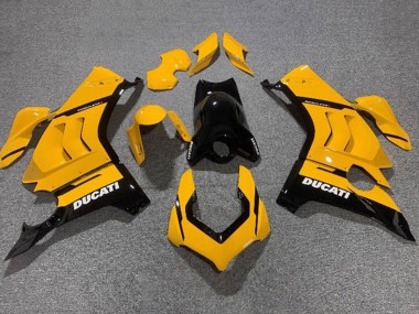 Carénages Moto Ducati Panigale V4 V4S 2020-2021 - Jaune Noir Brillant Abordables