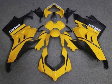 Carénages Moto Ducati Panigale V4 V4S 2020-2021 - Jaune Blanc Noir Mat Abordables