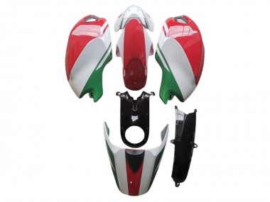 Carénages Moto Ducati Monster 696 796 1100 1100S 2008-2012 - Blanc Rouge Vert Abordables