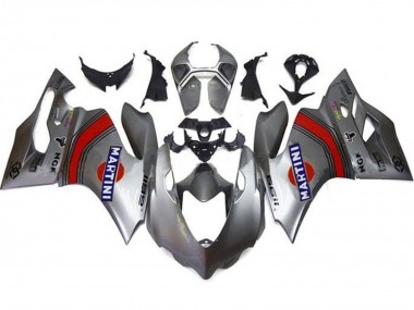 Carénages Moto Ducati Panigale 1199 2011-2014 - Argent Rouge Bleu Martini Abordables