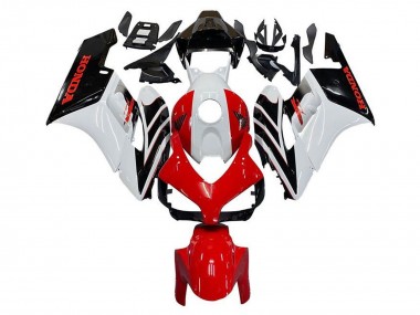 Carénage Moto Honda CBR1000RR 2004-2005 - Blanc Rouge Noir Brillant Bande Abordables