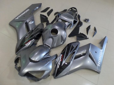 Carénages Moto Honda CBR1000RR 2004-2005 - Argent Noir Brillant Bande Abordables