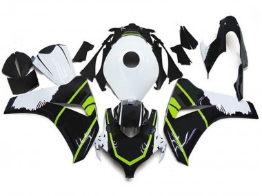 Carénages Moto Honda CBR1000RR 2008-2011 - Blanc Vert Noir Brillant Abordables