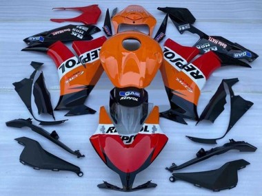 Carénage Moto Honda CBR1000RR 2012-2016 - Orange Blanc Rouge Noir Brillant Repsol Abordables