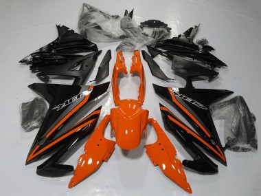 Carénages Moto Honda CBR500R 2016-2018 - Orange Gris Noir Brillant Abordables