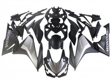 Carénages Moto Honda CBR500R 2019-2021 - Argent Noir Mat Abordables