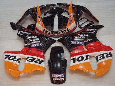 Carénages Moto Honda CBR900RR 893 1996-1997 - Orange Blanc Rouge Noir Brillant Repsol Abordables