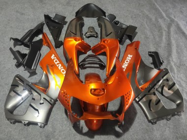 Carénages Moto Honda CBR900RR 919 1998-1999 - Argent Orange Chrome Abordables