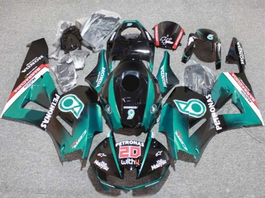 Carénages Moto Honda CBR600RR 2013-2023 - Bleu Sarcelle Noir Brillant Petronas 20 Abordables
