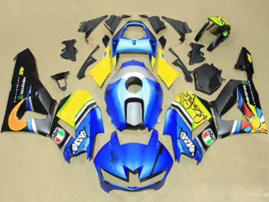 Carénages Moto Honda CBR600RR 2013-2023 - Bleu Jaune Noir Mat Vert Monstre Abordables